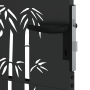 Puerta de jardín Otro con cerradura Negro 105 x 175 cm