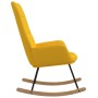 Silla mecedora de tela amarillo mostaza de vidaXL, Mecedoras - Ref: Foro24-341260, Precio: 126,20 €, Descuento: %