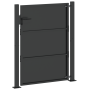 Puerta de jardín Negro 100 x 150 cm