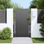 Puerta de jardín con cerradura Negro 100 x 200 cm