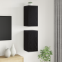 Unidad de Televisión 2 pcs Roble negro Madera contrachapada