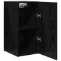 Unidad de Televisión 2 pcs Roble negro Madera contrachapada