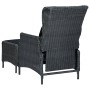 Set comedor jardín 9 pzas cojines ratán sintético gris oscuro