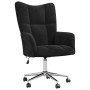 Sillón de relax de terciopelo negro