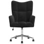 Sillón de relax de terciopelo negro
