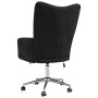 Sillón de relax de terciopelo negro
