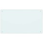 Protección salpicaduras cocina vidrio templado blanco 100x60 cm