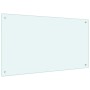 Protección salpicaduras cocina vidrio templado blanco 100x60 cm