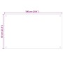 Protección salpicaduras cocina vidrio templado blanco 100x60 cm