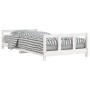 Estructura de cama para niños madera de pino blanco 90x190 cm