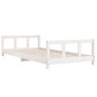 Estructura de cama para niños madera de pino blanco 90x190 cm