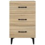Mesita de noche madera de ingeniería roble Sonoma 40x40x66 cm