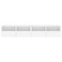 Muebles de pared TV 2 uds madera ingeniería blanco 80x30x30 cm