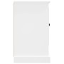 Aparador de madera contrachapada blanco 100x35,5x60 cm