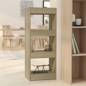 Estantería/divisor madera ingeniería roble Sonoma 40x30x103 cm