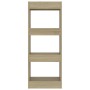 Estantería/divisor madera ingeniería roble Sonoma 40x30x103 cm