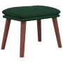 Fußhocker aus dunkelgrünem Stoff, 45 x 29,5 x 35 cm von vidaXL, Osmanen - Ref: Foro24-341462, Preis: 35,99 €, Rabatt: %