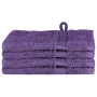Toallitas 4 pcs Morado 15 x 21 cm Algodón