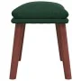Fußhocker aus dunkelgrünem Stoff, 45 x 29,5 x 35 cm von vidaXL, Osmanen - Ref: Foro24-341462, Preis: 35,99 €, Rabatt: %