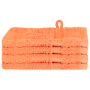 Toallitas 4 pcs Naranja 15 x 21 cm Algodón