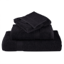 Toallitas 4 pcs Negro 15 x 21 cm Algodón