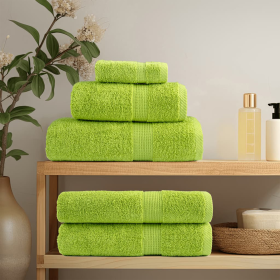 Toallitas 2 pcs Verde manzana 15 x 21 cm Algodón