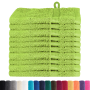 Toallitas 10 pcs Verde manzana 15 x 21 cm Algodón