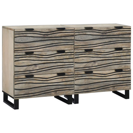 Tableros Lateral con cajón Otro 2 pcs Blanco 60 x 33,5 x 75 cm