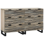 Tableros Lateral con cajón Otro 2 pcs Blanco 60 x 33,5 x 75 cm
