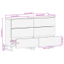 Tableros Lateral con cajón Otro 2 pcs Blanco 60 x 33,5 x 75 cm
