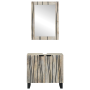 Juego de muebles de baño 2 pcs Blanco 62 x 33 x 58 cm