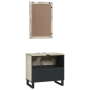 Juego de muebles de baño 2 pcs Blanco 62 x 33 x 58 cm