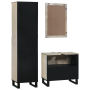 Juego de muebles de baño 3 pcs Blanco 38 x 33 x 160 cm
