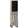 Juego de muebles de baño 4 pcs Madera Nuez 38 x 33 x 160 cm