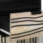 Juego de muebles de baño 4 pcs Madera Nuez 38 x 33 x 160 cm