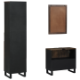 Juego de muebles de baño 3 pcs Madera Nuez 38 x 33 x 160 cm