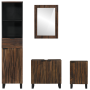 Juego de muebles de baño 4 pcs Blanco 38 x 33 x 160 cm