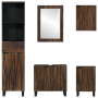 Juego de muebles de baño 5 pcs Blanco 38 x 33 x 160 cm