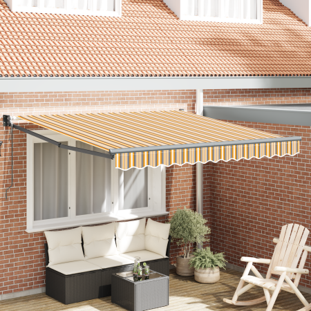 Toldo Retráctil Multicolor 300x250 cm Tela