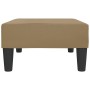 Reposapiés de cuero sintético capuchino 78x56x32 cm by vidaXL, Ottomans - Ref: Foro24-337714, Price: 49,09 €, Discount: %