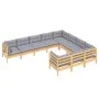 Garden furniture set 10 pieces and pine wood cushions by vidaXL, Garden sets - Ref: Foro24-3096994, Price: 794,09 €, Discount: %