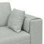 Sofá de terciopelo con cojín 3 pcs Gris Claro 208 cm Terciopelo