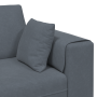 Sofá de terciopelo 3 pcs Gris oscuro 208 cm Terciopelo