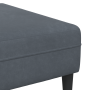 Sofá de terciopelo 3 pcs Gris oscuro 208 cm Terciopelo