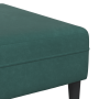 Sofá de terciopelo 3 pcs Verde oscuro 208 cm Terciopelo