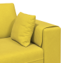 Sofá de terciopelo con cojín 3 pcs Amarillo 208 cm Terciopelo