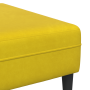 Sofá de terciopelo con cojín 3 pcs Amarillo 208 cm Terciopelo