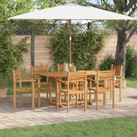 Conjunto de Comedor de Jardín 7 pcs Marrón