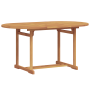 Conjunto de Comedor de Jardín 7 pcs Marrón