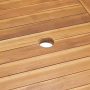 Conjunto de Comedor de Jardín 7 pcs Marrón
